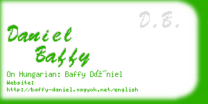 daniel baffy business card